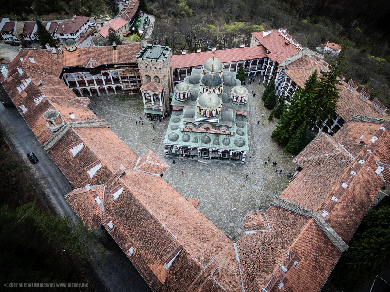 Rila Monastery from Above