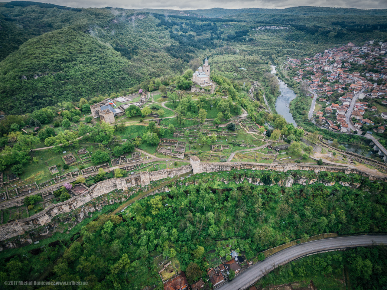 Tsarevets from Above