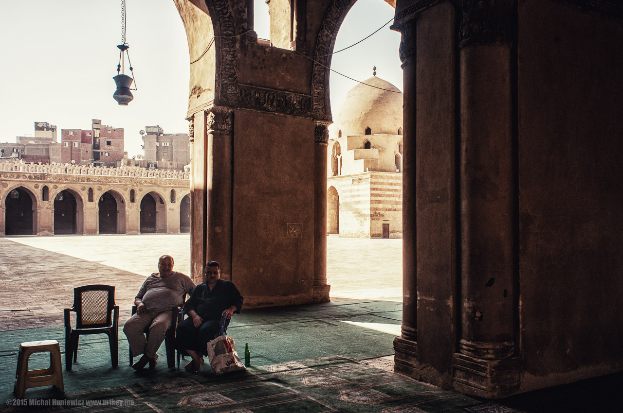 Entering Mosque of Ibn Tulun