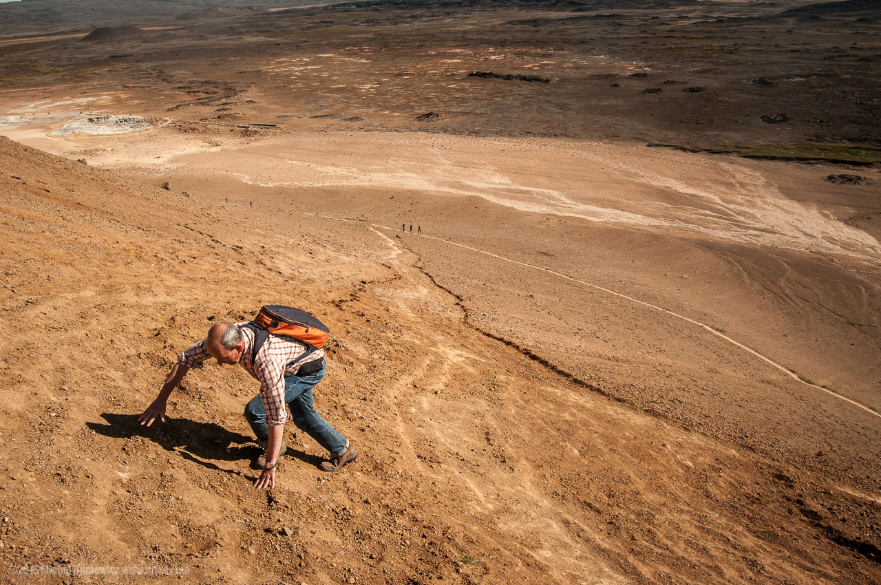 Dad Climbing