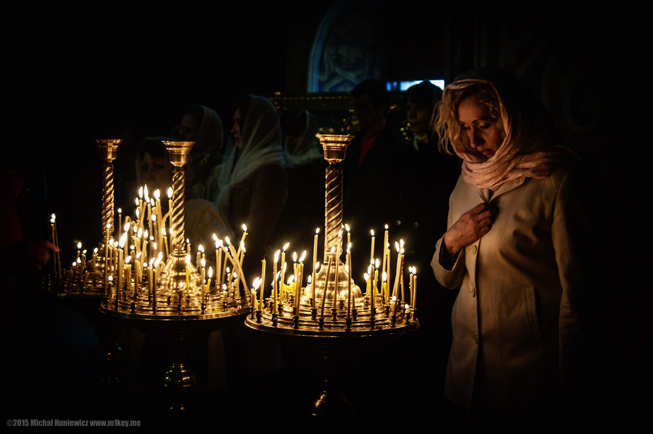 Woman Crossing Herself