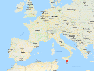 Map showing Malta location (opens in OpenStreetMap)
