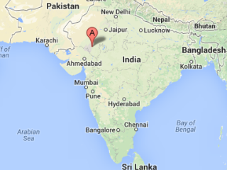 Map showing Udaipur, India location (opens in OpenStreetMap)