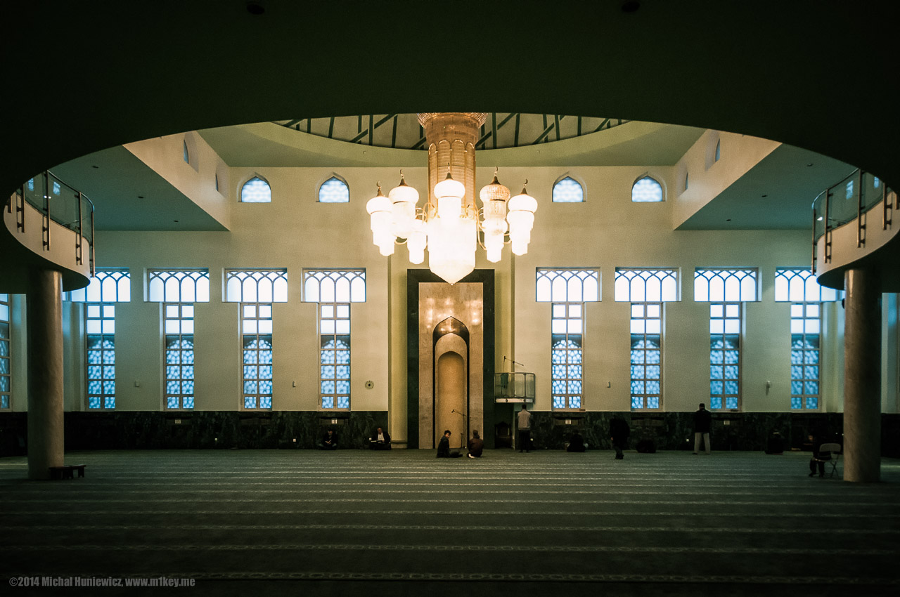 Inside the mosque
