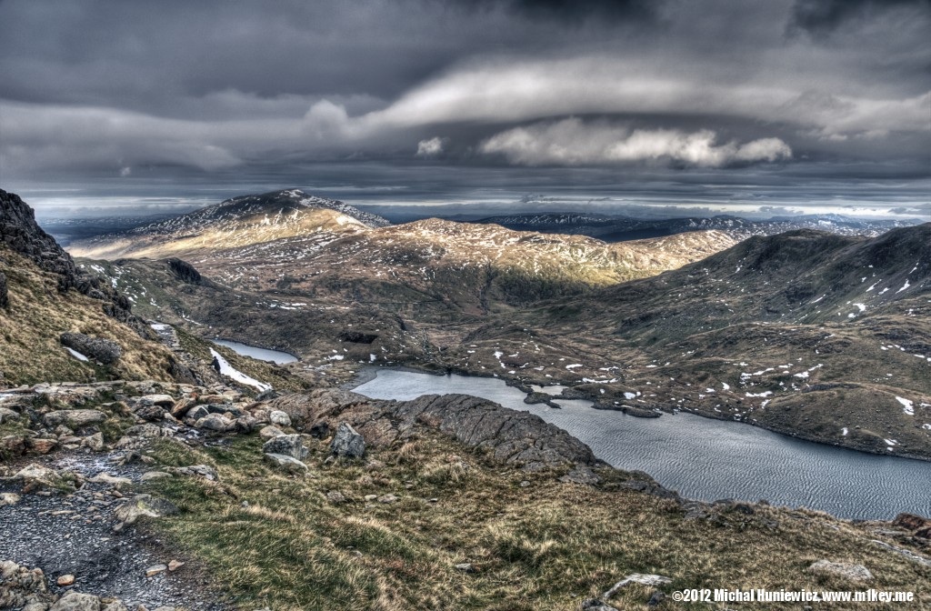 Llyn Llydaw from the Pyg Track - Snowdonia