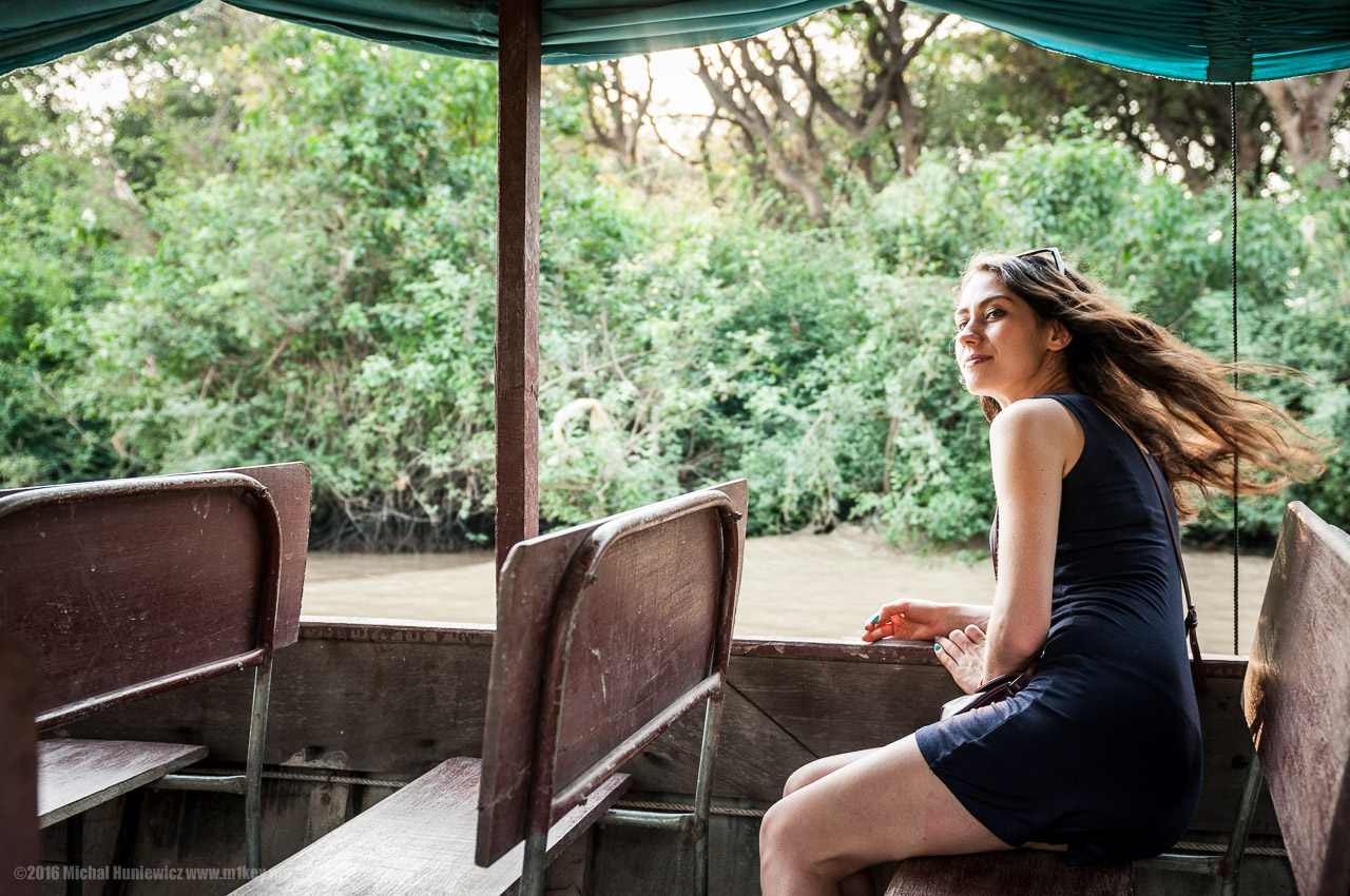 Ksenia in a Boat