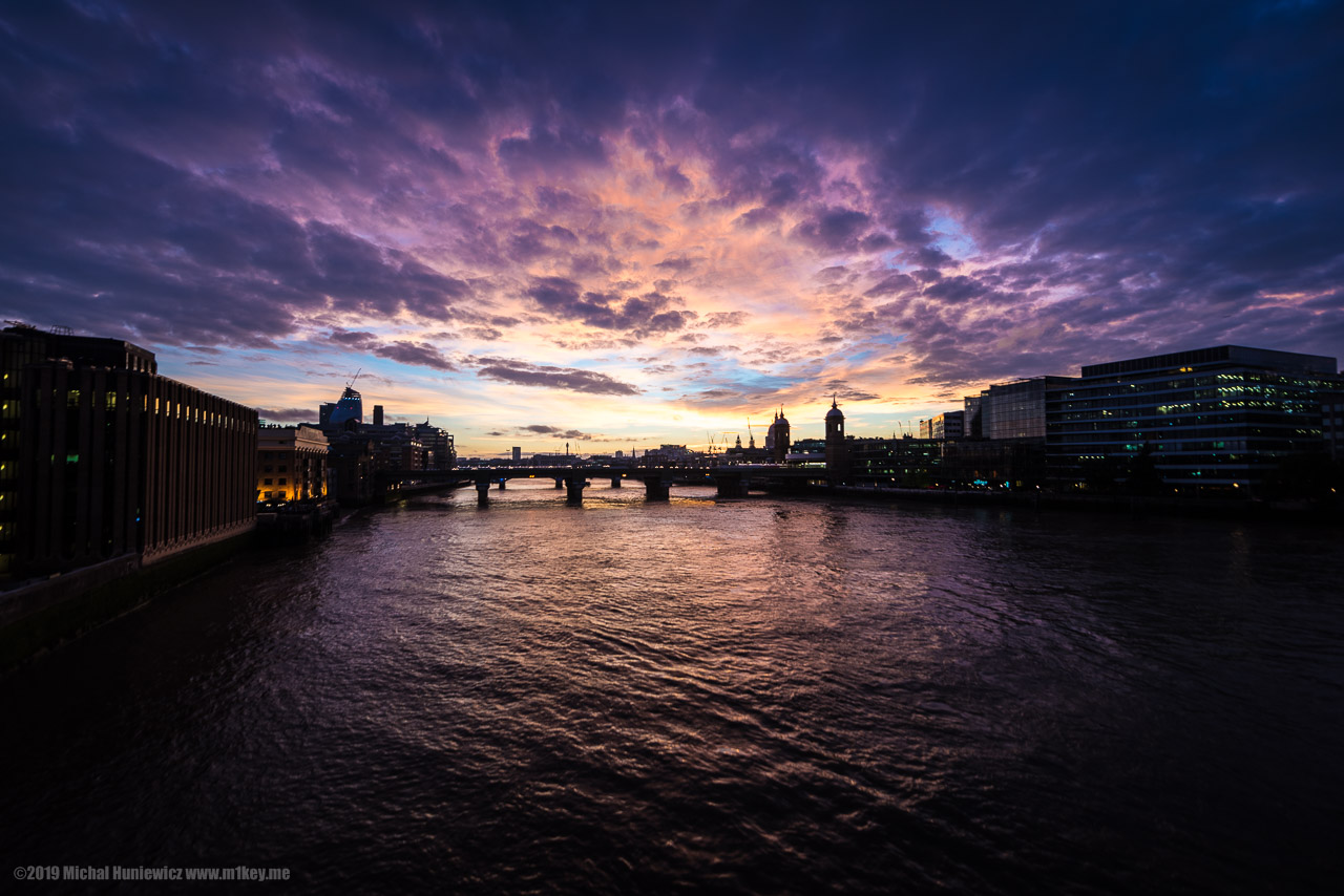 Sunset in London