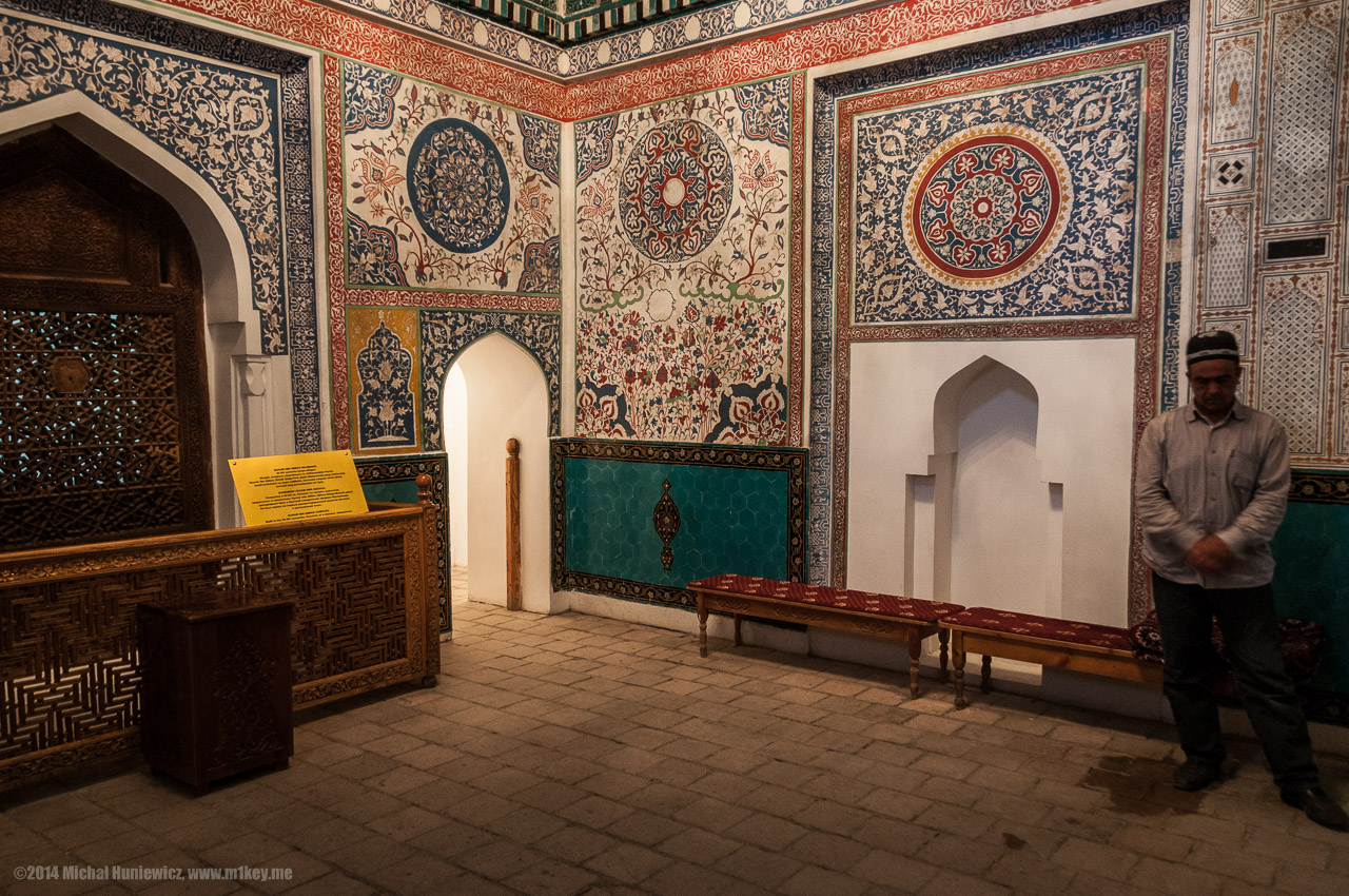 Inside one of the tombs