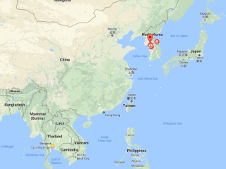 Map showing DMZ, North Korea location (opens in OpenStreetMap)